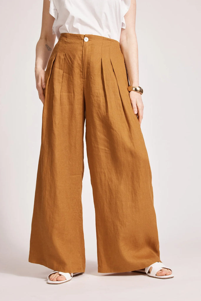 Miramar Palazzo Pant - Caramel