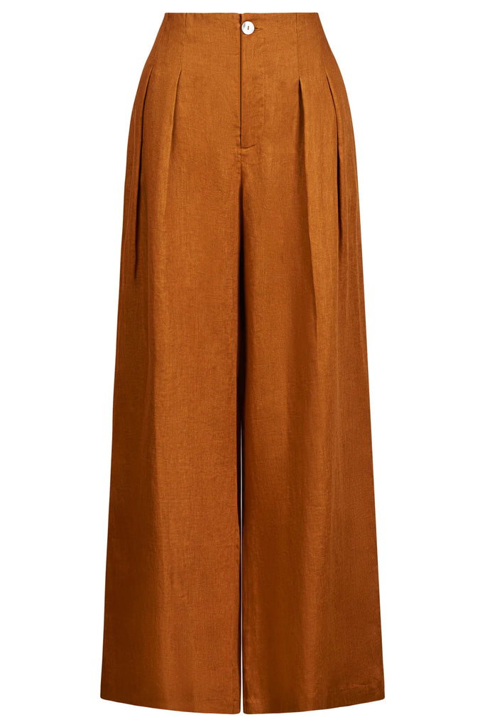 Miramar Palazzo Pant - Caramel