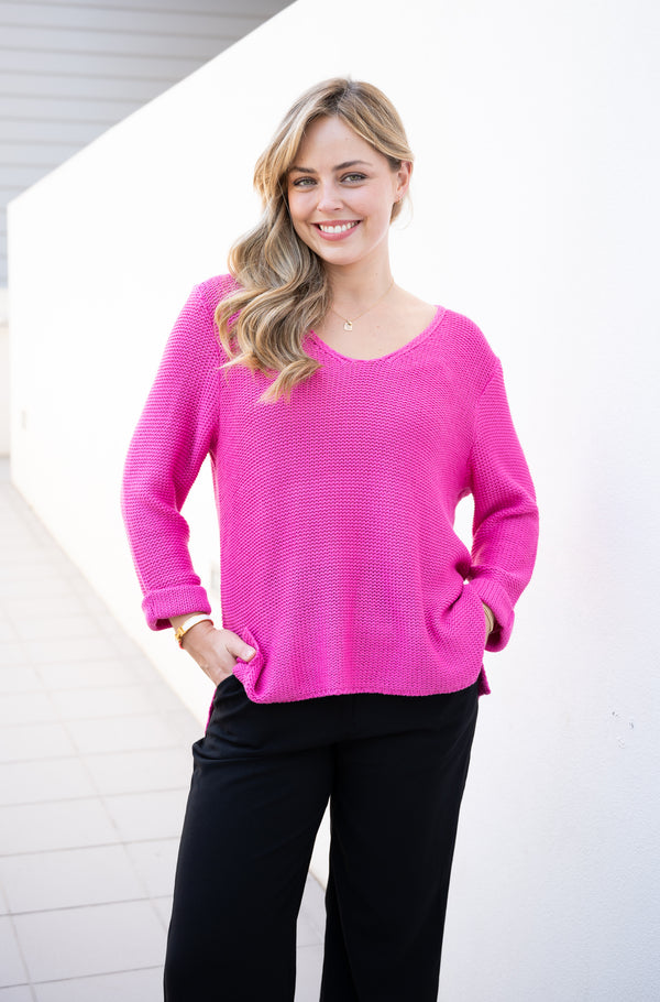 Lucy Knit - Hot Pink