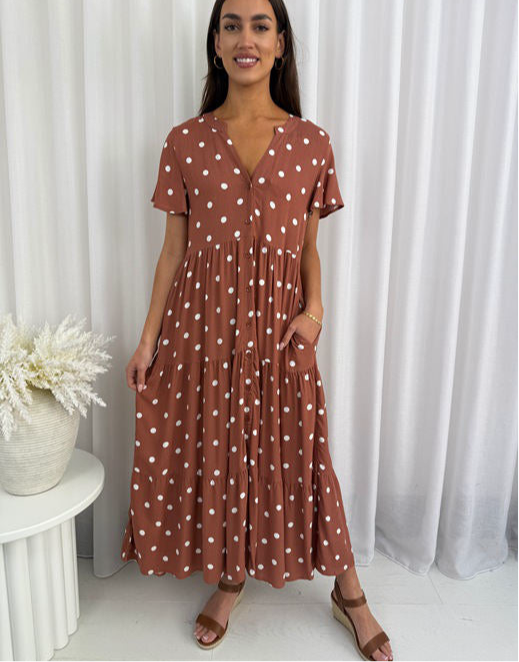 Madison Dress Rust