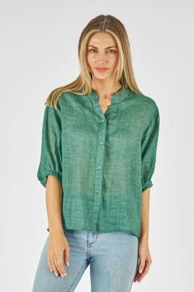 Aurora Blouse - Emerald
