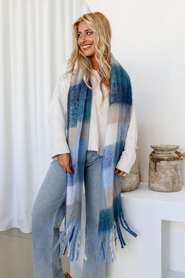 Winter Scarf - Blue Scarf