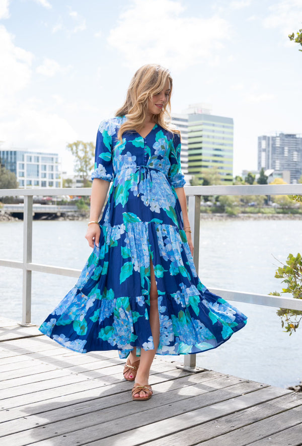 Selma Maxi Dress - Hydrangea