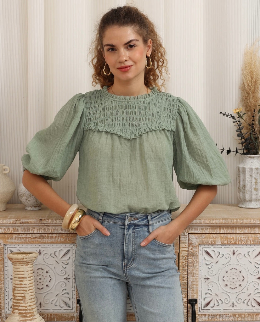 Goddess Blouse - Sage