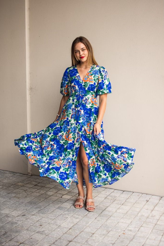 Selma Maxi Dress - Blue Vibes