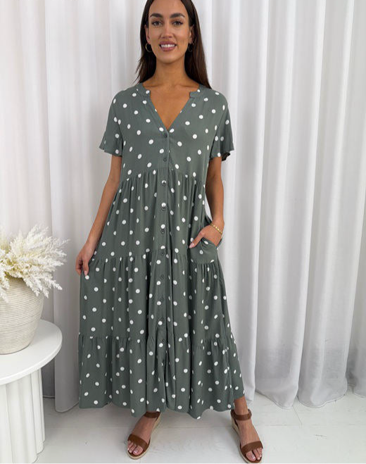 Madison Dress Green