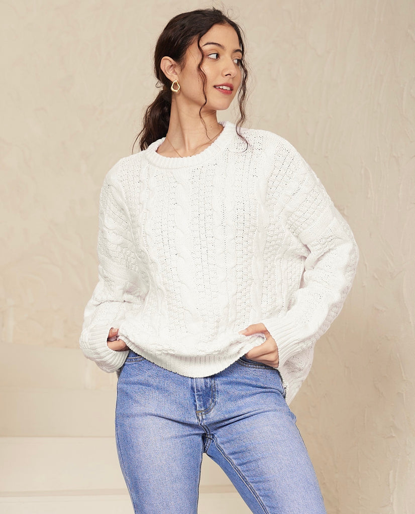 Paityn Knit Jumper - White