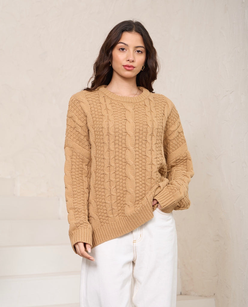 Paityn Knit Jumper - Tan