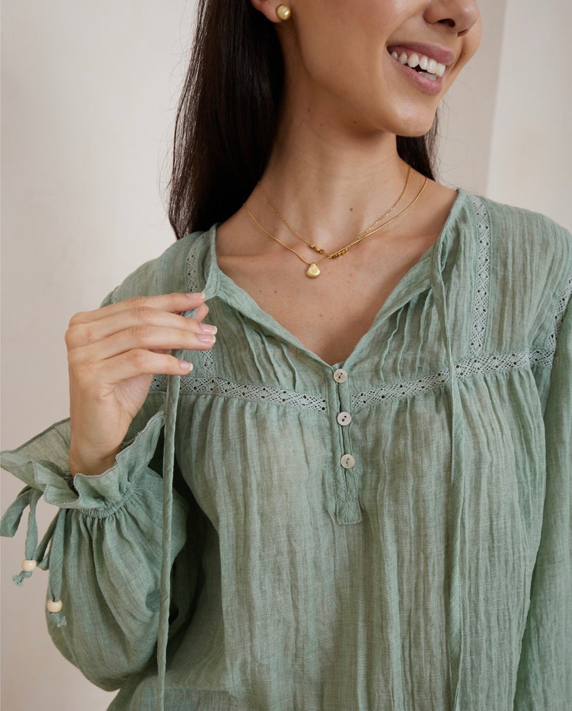 Cali Blouse - Sage