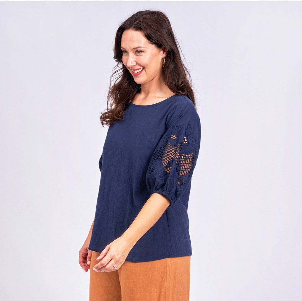 Carie Top - Navy