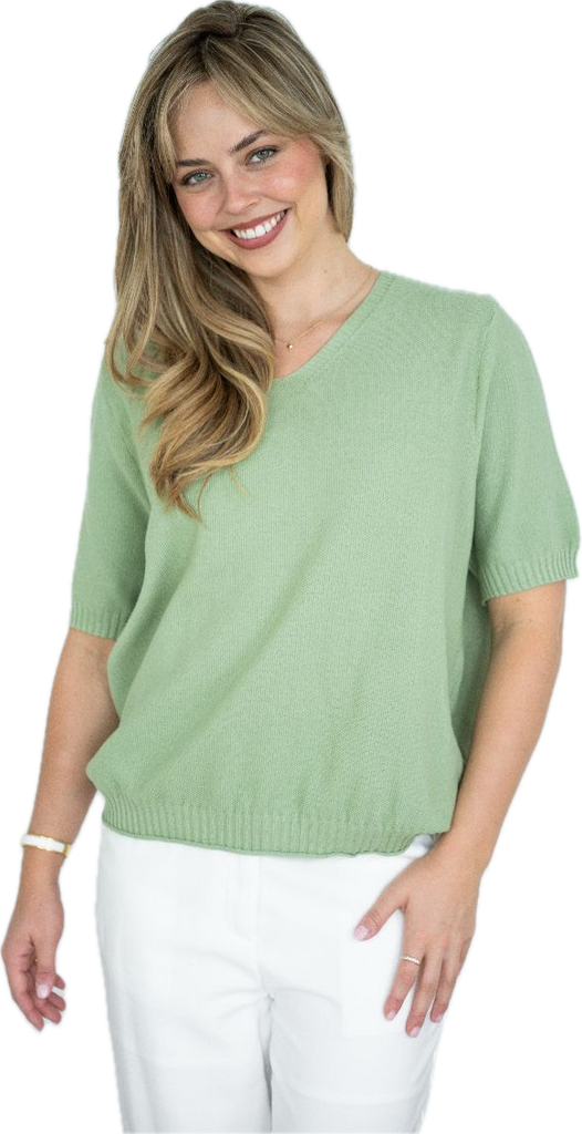 Maddi Knit Top - Sage