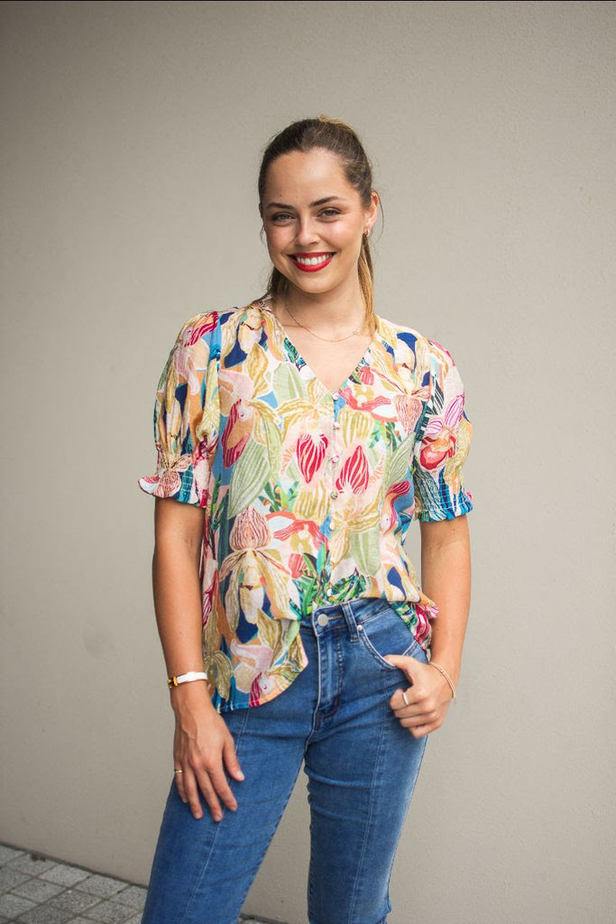 Orchid Garden Blouse