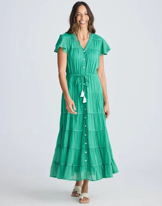 Delilah Dress  - Jade Green