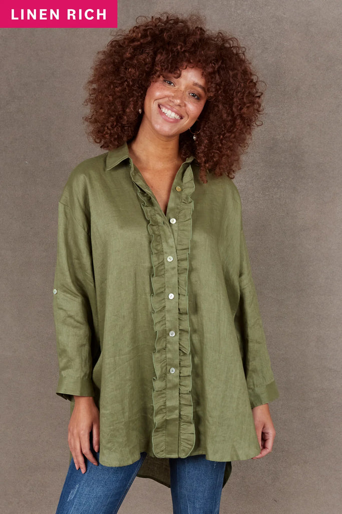 Nama Frill Shirt - Fern