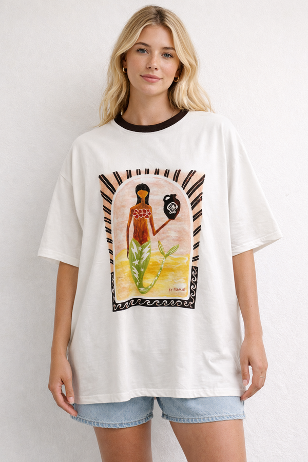 Mermaid Goddess - White