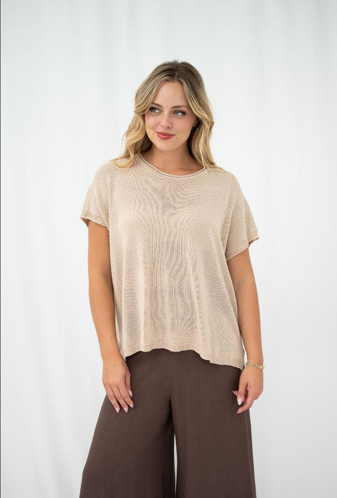 Jane Knit Top - Mocha