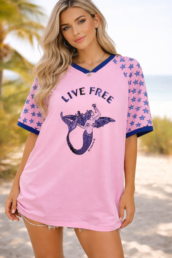 Live Free Mermaid Tee