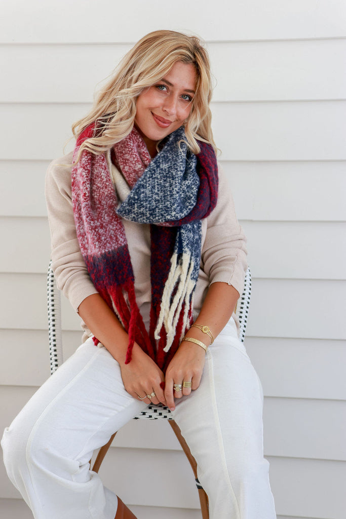 Winter Scarf - Classic Navy