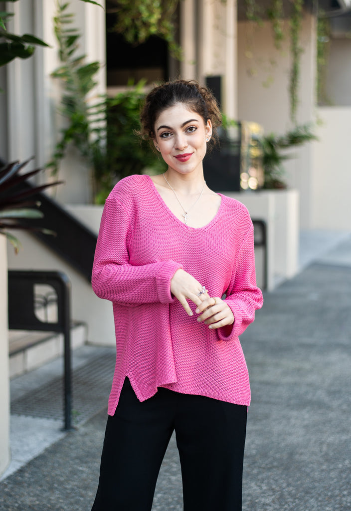 Lucy Knit - Berry Pink