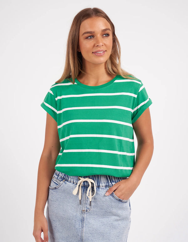 Manly Stripe Tee - Green