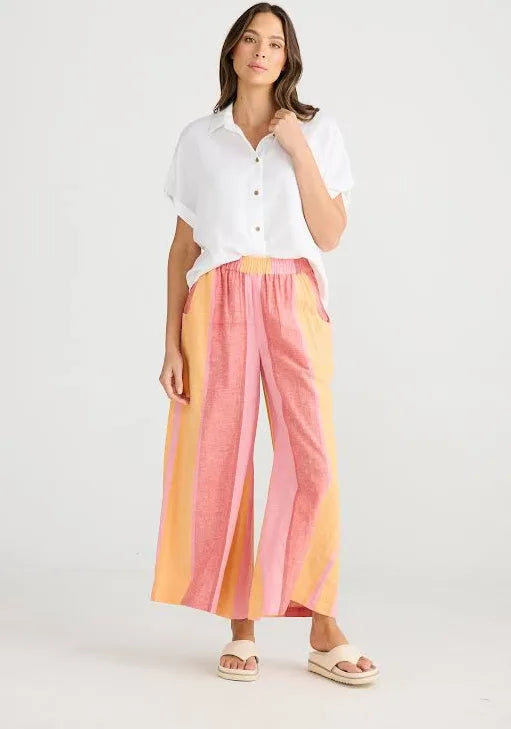 Positano Pant - Lisbon Stripe