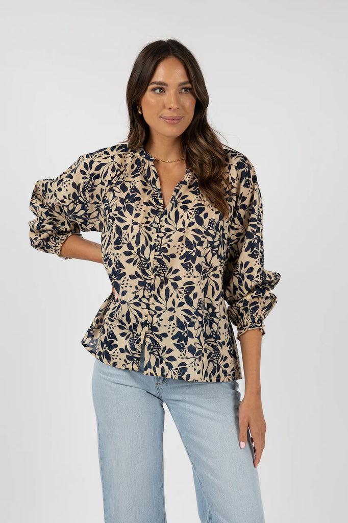 Eden Blouse - Navy