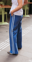 Noah Wide Pant - Blue