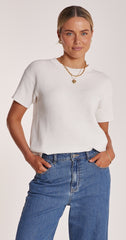 Jasper Knitted Top - White