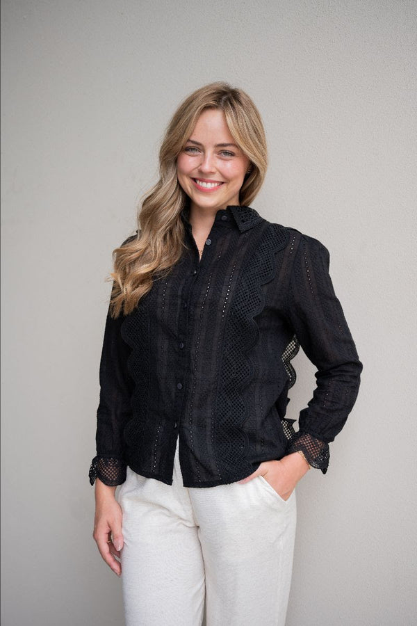 Lace Blouse - Black