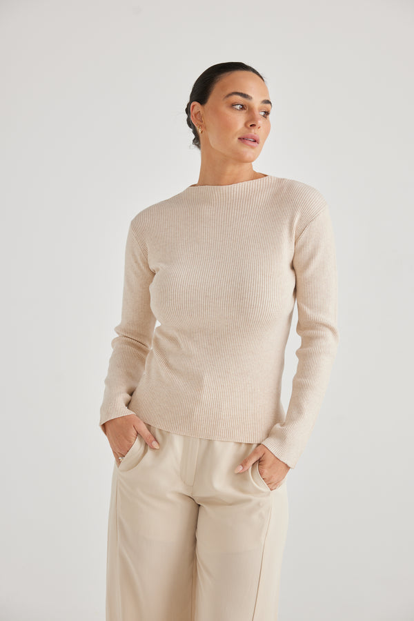 Frio Knit Top - Wheat