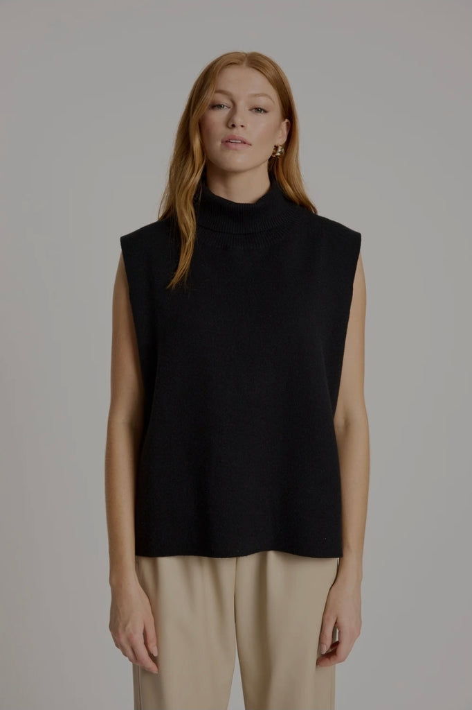 Zala Knit Vest (Black)
