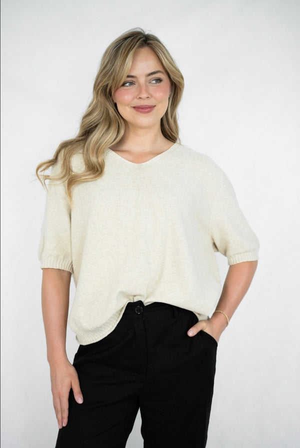 Maddi Knit Top - Natural
