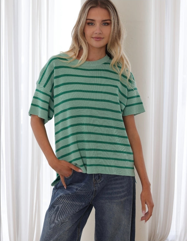 Ella Knit Top - Green