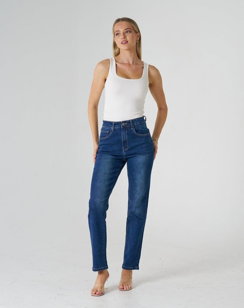 Wakee Tapered Leg ( Denim )