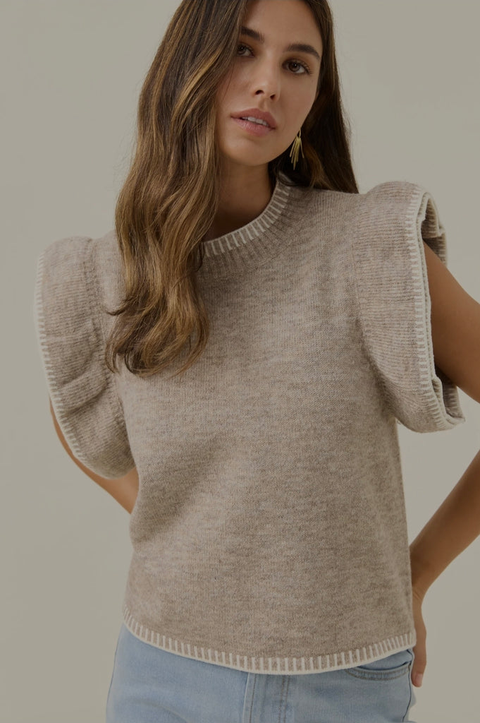 Athena Frill Knit Top