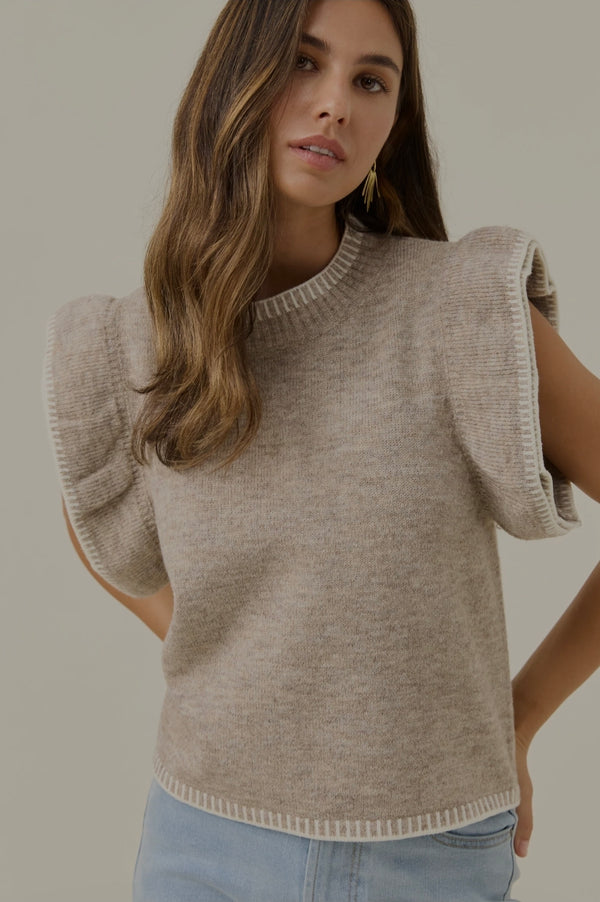 Athena Frill Knit Top