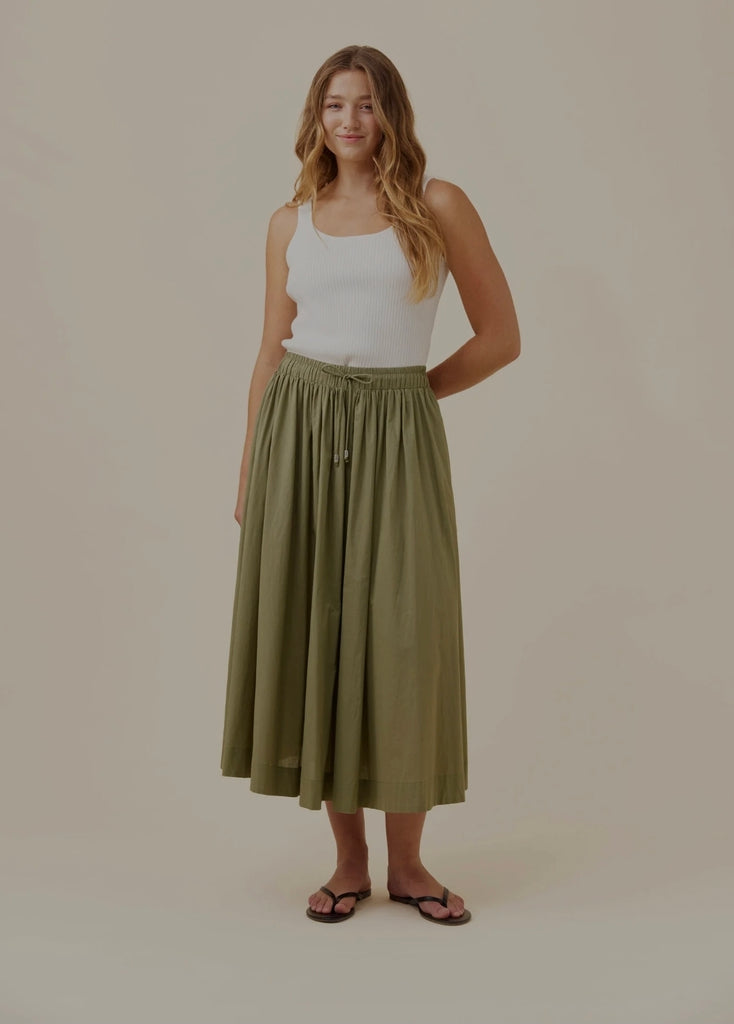 Rosa Maxi Skirt - Sage