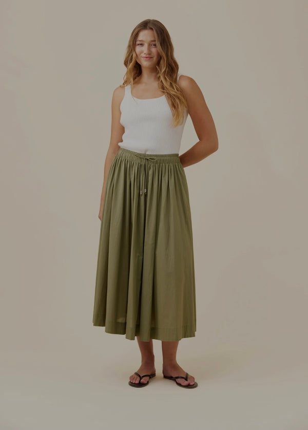 Rosa Maxi Skirt - Sage