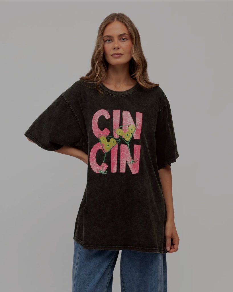 Cin Cin Tee (Vintage Grey)