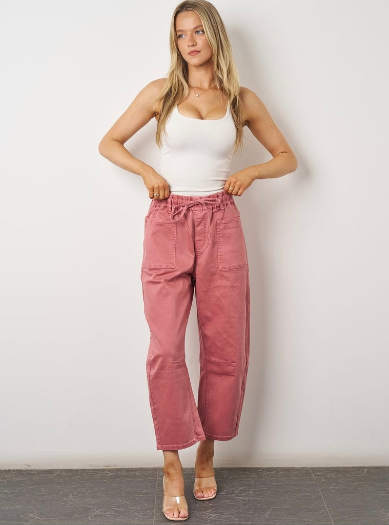 Boston Barrel Jean (Pink)