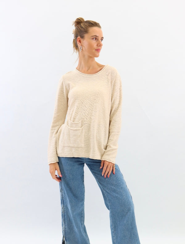 Paloma Knit Top (Oatmeal)