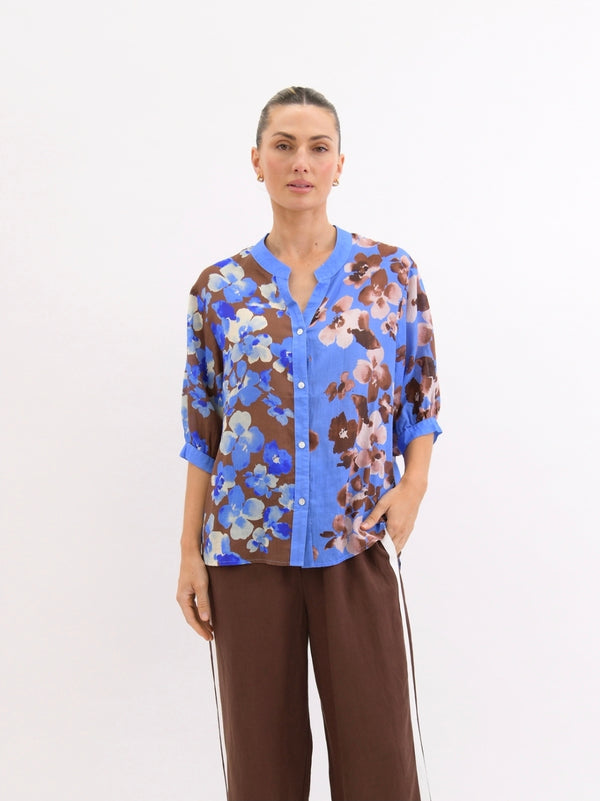 Lila Mix Linen Shirt