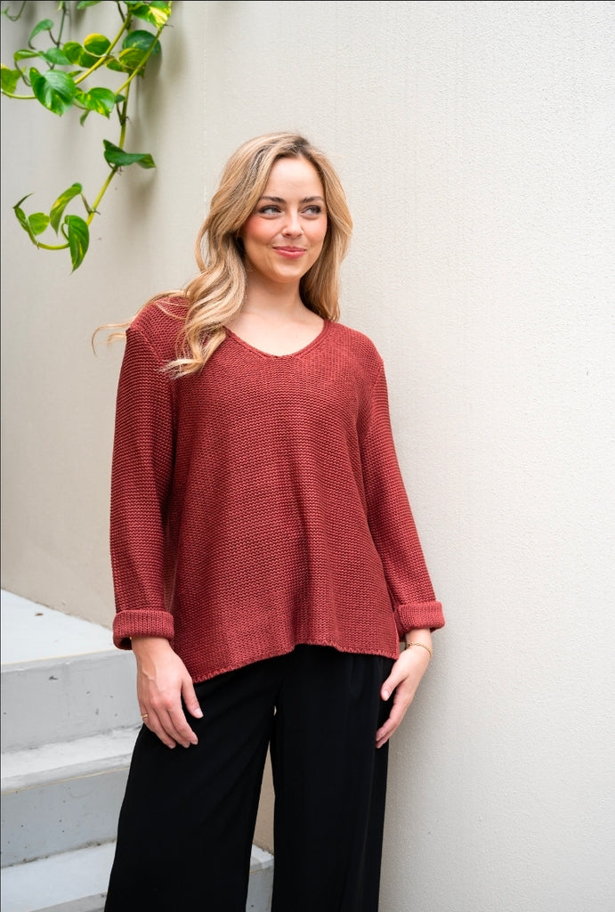 Lucy Knit - Brick
