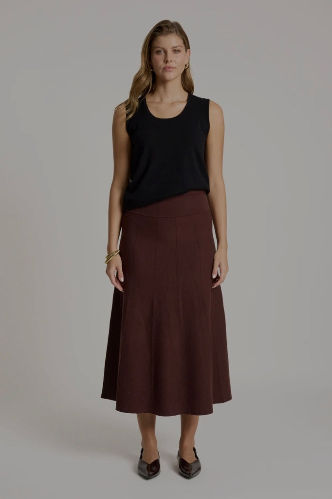 Zala Knit Skirt (Mahogany)