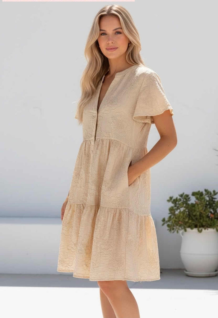 Maggie Embroidered Sun Dress