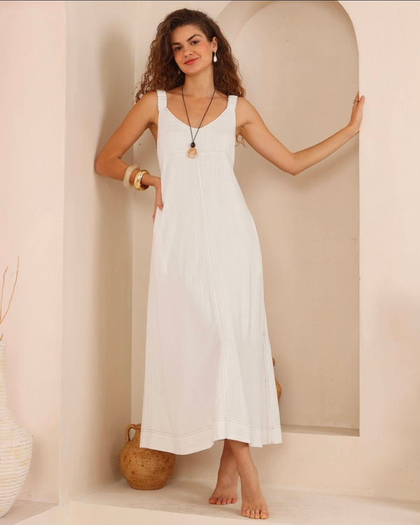 Carmen Long Dress (White)