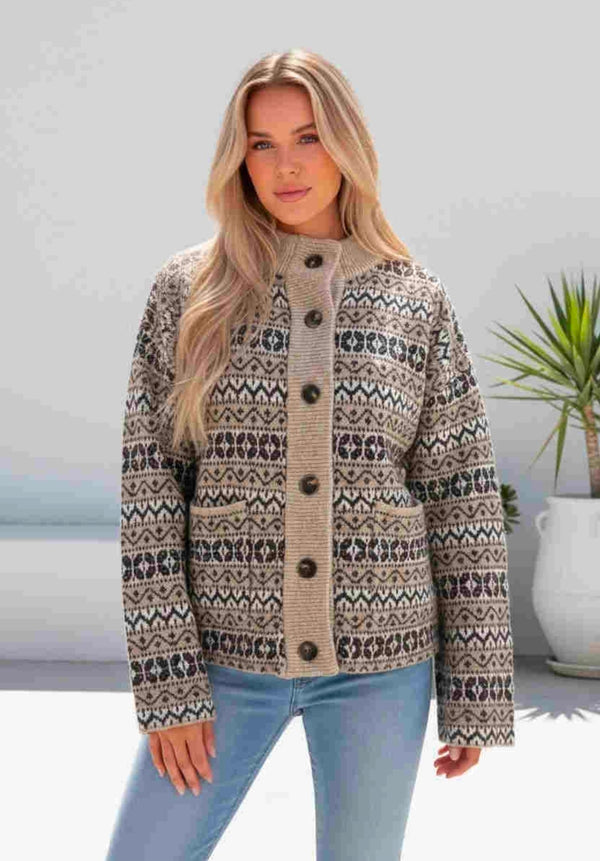 Canada Knit Cardi (Natural)
