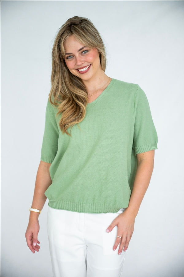 Maddi Knit Top - Sage