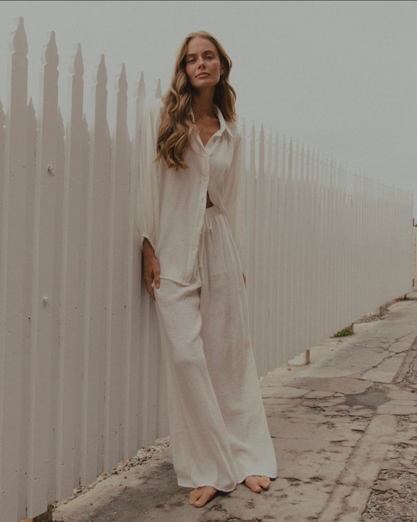 Lydia Relaxed Top - White
