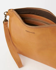 Juju & Co Large Flat Pouch - Tan